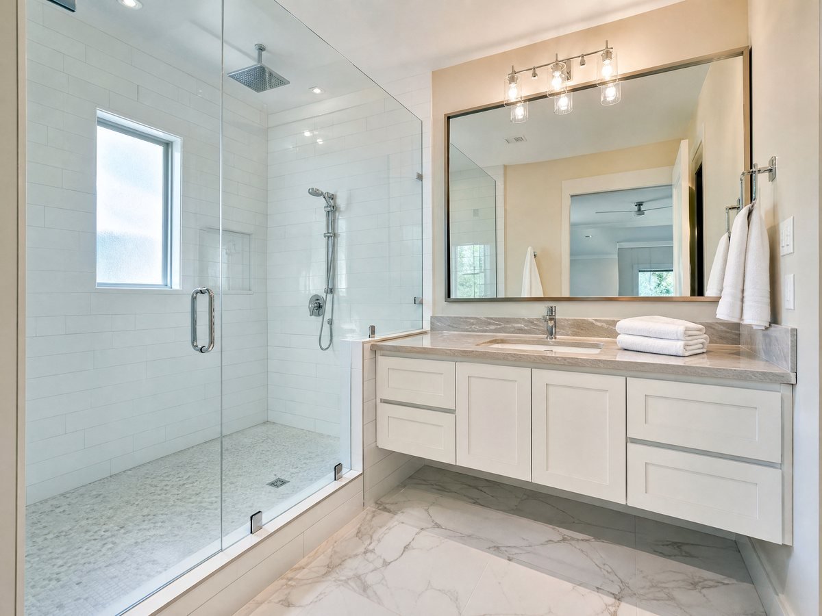 Commercial Restroom Detail — finished space